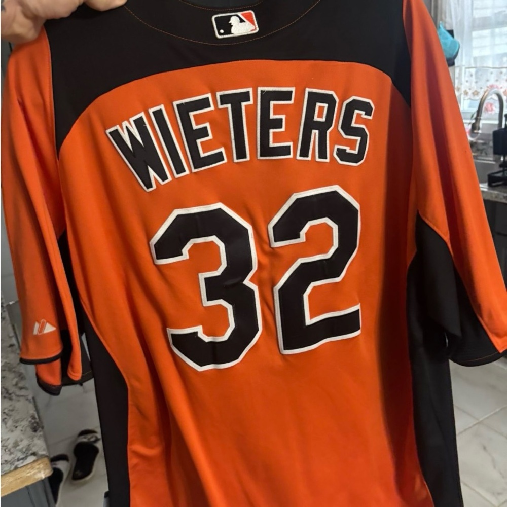 Orange and Black Baseball Jersey